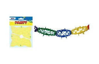 girlanda papír G01 barevná 4m (14,5 x 14,5 cm) 1041908