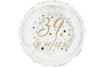39. narozeniny balónek kruh