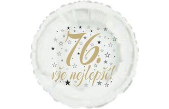76. narozeniny balónek kruh