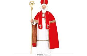 Hůl - berle Mikuláš zlatá - Vánoce - 185 cm