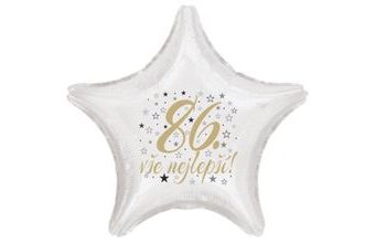 86. narozeniny balónek hvězda