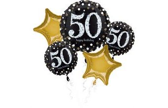 50. narozeniny balónky sada 5 ks