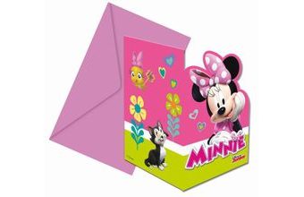 Pozvánky myška Minnie "Minnie Happy Helpers", 6 ks