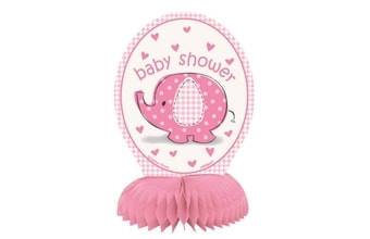 Dekorace na stůl umbrellaphants "Baby shower" - Holka / Girl 4 ks, 15 cm