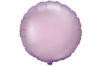 Balón foliový 45 cm Kulatý PASTELOVÝ FIALOVÝ - LILIE