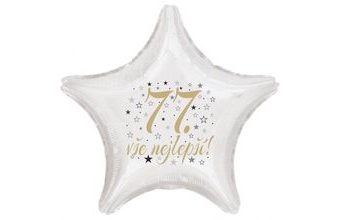 77. narozeniny balónek hvězda