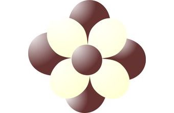 Balónky kytka hnědá-vanilla