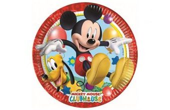 Talíře myšák MICKEY MOUSE 23 cm, 8 ks