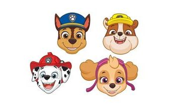 Papírové masky Tlapková patrola Paw Patrol, 8 ks