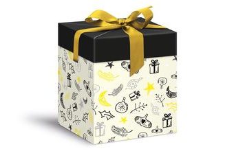 krabička dárková vánoční 12x12x15cm 5370603