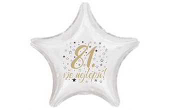 81. narozeniny balónek hvězda