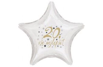 20. narozeniny balónek hvězda