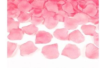 Okvětní lístky růží textilní - světle růžové 100ks