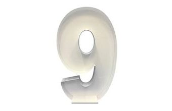 Konstrukce na balonky – číslic 9