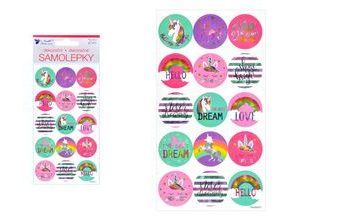 Samolepky 10420 kolečka 9,5 x 21 cm