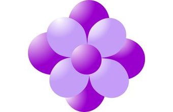 Balónky kytka fialová-lavender