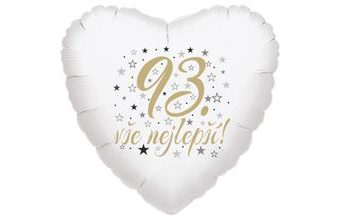 93. narozeniny balónek srdce