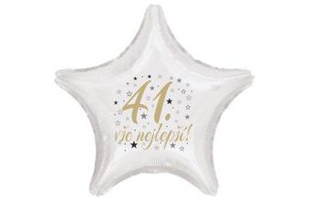 41. narozeniny balónek hvězda