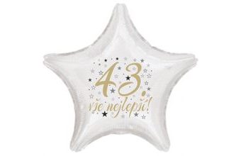 43. narozeniny balónek hvězda
