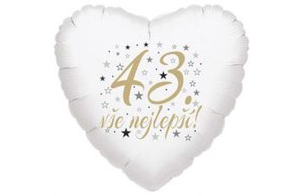 43. narozeniny balónek srdce
