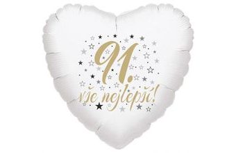 91. narozeniny balónek srdce