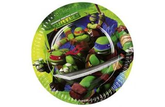 Želvy Ninja talíře 8 ks  - 23 cm
