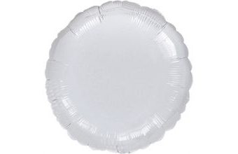 Balónek kruh stříbrný Metallic
