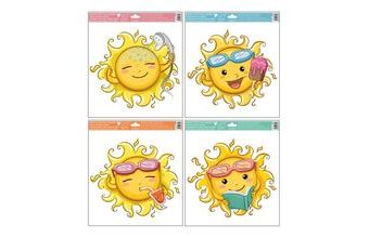 Okenní fólie 6875 30 x 33,5 cm, sluníčka