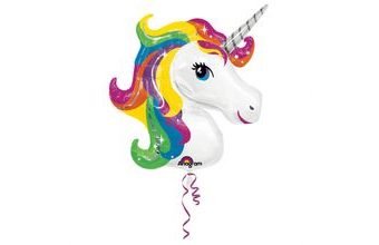 Jednorožec balónek fóliový 83 cm x 73 cm