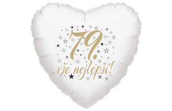 79. narozeniny balónek srdce Balonyk.cz
