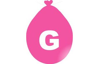 Balónek písmeno G růžové