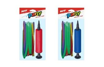 set balónek noodle 20ks + pumpička 8000125