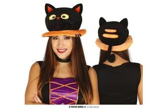 Čepice - černá kočka - Halloween