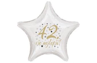 42. narozeniny balónek hvězda