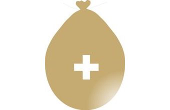 Balónek znak + zlatý