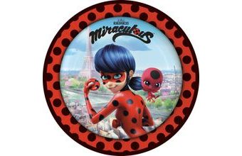 Kouzelná beruška a černý kocour taliře 8 ks 23 cm