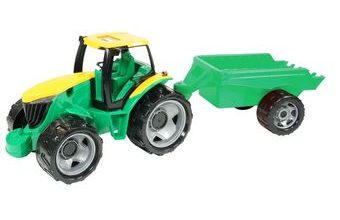 Traktor bez lžíce a bagru, přívěs