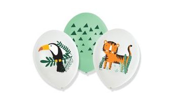 Safari balónky 6 ks 27,5 cm mix Amscan