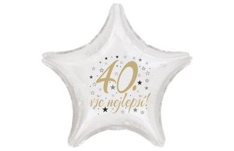 40. narozeniny balónek hvězda
