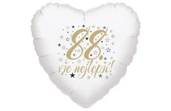 88. narozeniny balónek srdce
