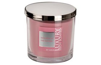 Vonná svíčka Selection of Red Berries 2-knotová ve skle Lyon s kovovým víkem