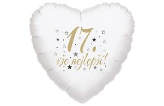 17. narozeniny balónek srdce
