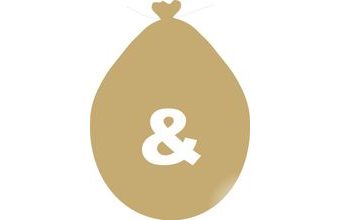 Balónek znak & zlatý