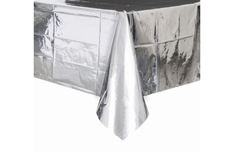 Ubrus FÓLIOVÝ stříbrný 54x108 cm