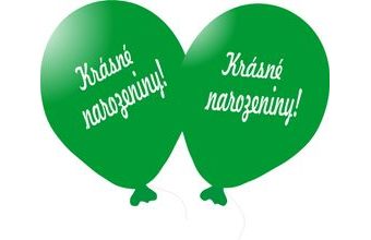 Balónek zelený Krásné narozeniny!