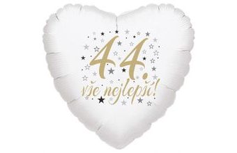 44. narozeniny balónek srdce