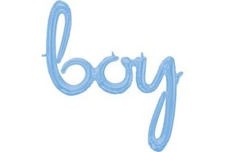 boy balónek světle modrý 381cm x 73 cm