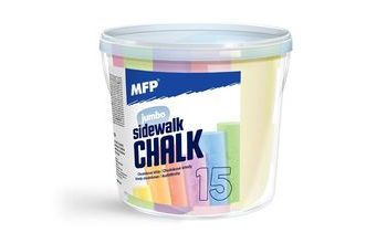 křídy M chodníkové kulaté 15 ks mix barev - kyblík 6320135