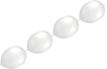 Balónky řetězové LED bílé 5ks