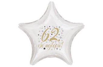 62. narozeniny balónek hvězda